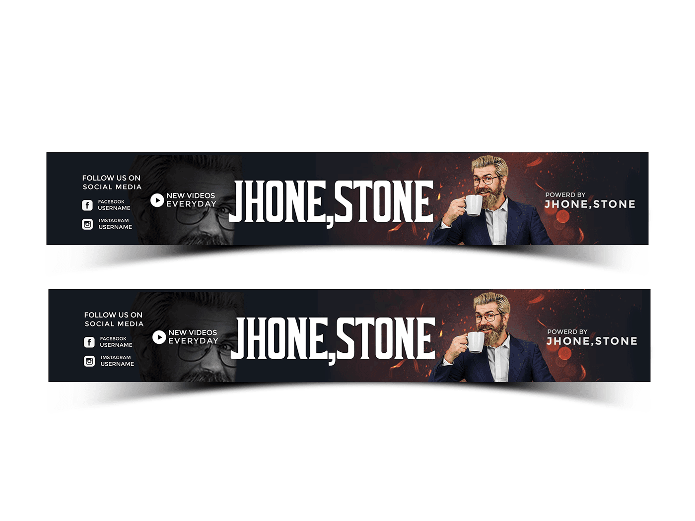Motivational Speaker YouTube Banner - YouTube design example