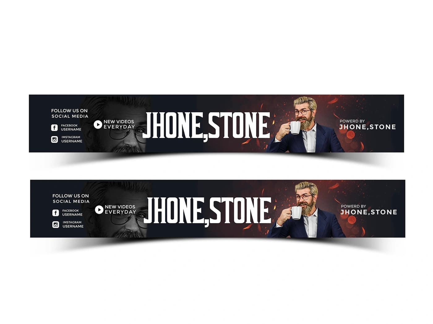 Motivational Speaker YouTube Banner - YouTube design example